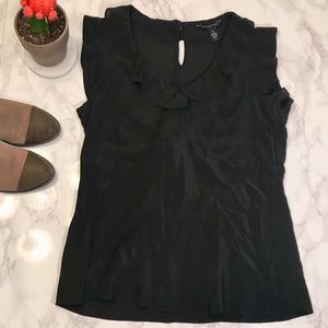 {BUNDLE ME} J. Crew silk ruffle sleeveless blouse